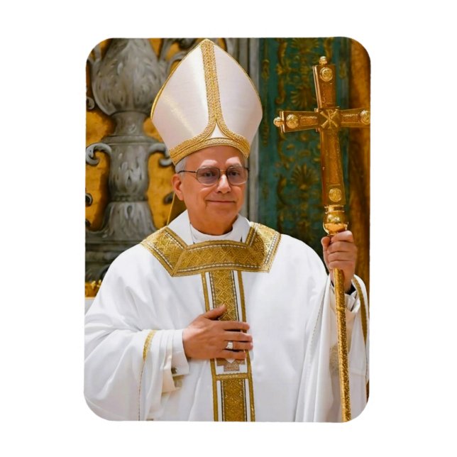 Pope Leo XIV Mass Sistine Chapel  Magnet (Vertical)