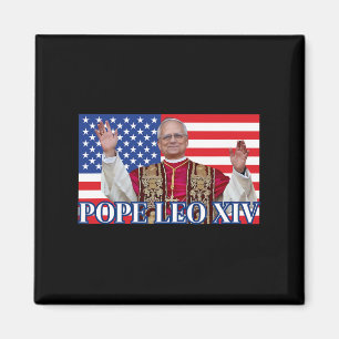 Pope Leo Xiv New Pope First American Pope Flag Pro Magnet