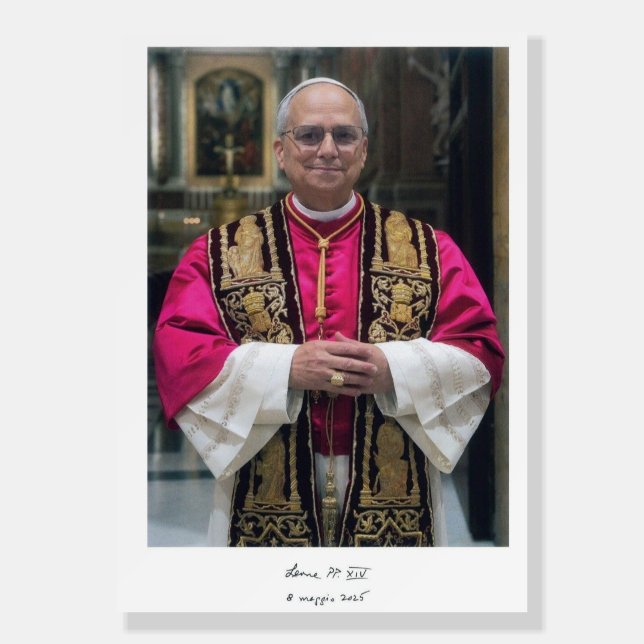 Pope Leo XIV Papa Leone XIV Robert Francis Prevost Foam Board (Front)
