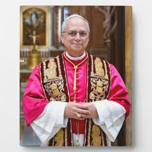 Pope Leo XIV portrait Plaque