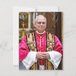 Pope Leo XIV portrait  Postcard