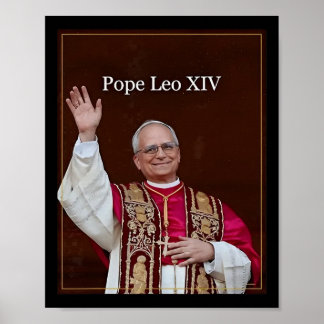 Pope Leo Xiv  Poster