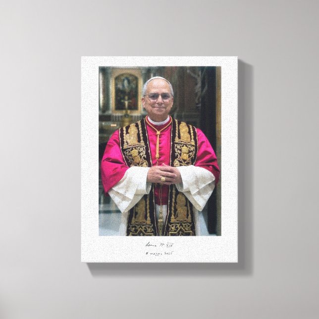 Pope Leo XIV Robert Francis Prevost Canvas Print (Front)