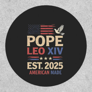 Pope Leo XIV USA Flag Christianity Church Patch