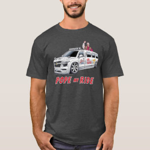 Pope My Ride - Pope Leo in Tricked-Out Popemobile T-Shirt