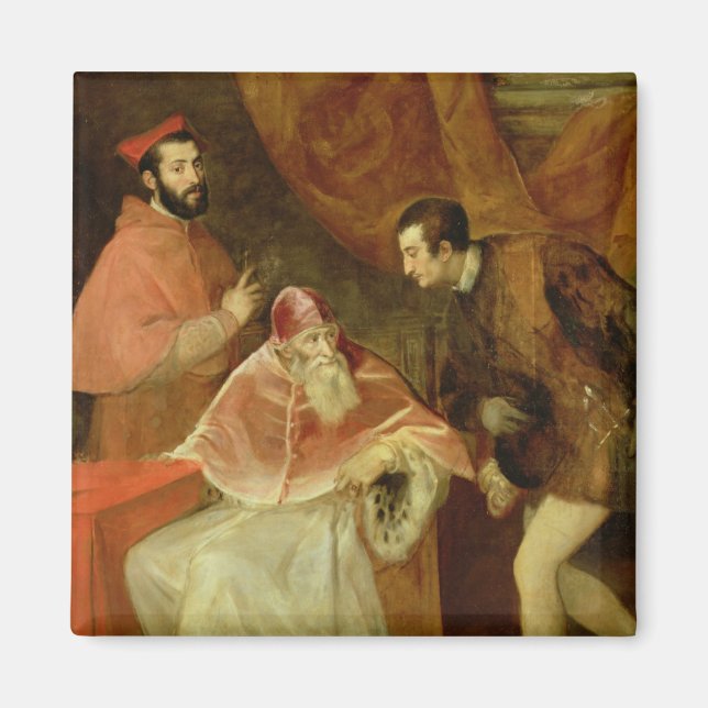 Pope Paul III  and his Nephews, 1545 Magnet (Front)