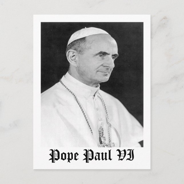 Pope Paul VI Postcard (Front)