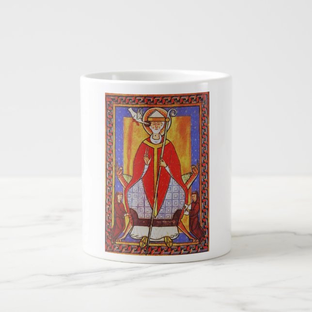 Pope Saint Gregory I the Dialogist Giant Coffee Mug (Front)