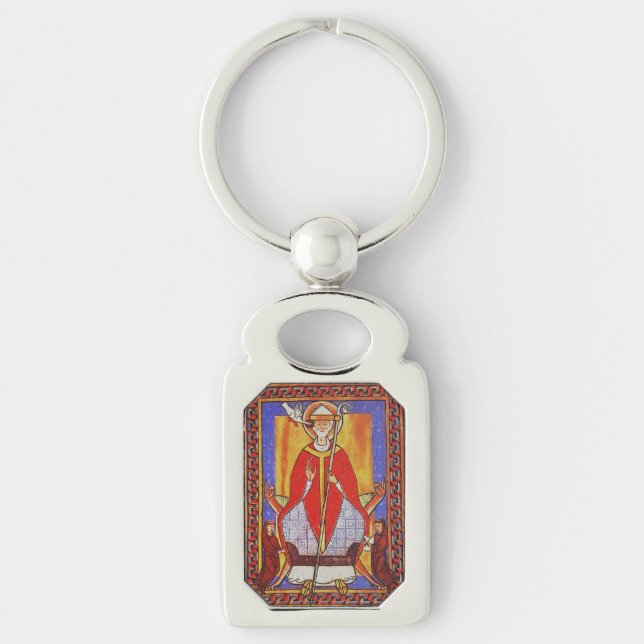 Pope Saint Gregory I the Dialogist Keychain (Front)