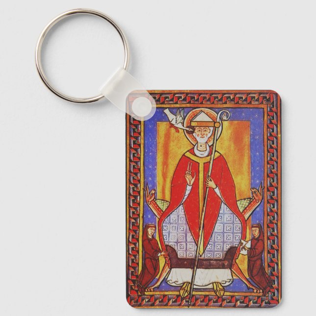 Pope Saint Gregory I the Dialogist Keychain (Front)