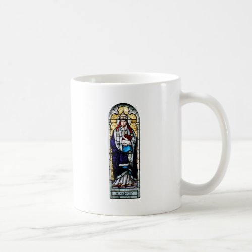Pope Saint Gregory the Great _ Stained Glass Coffee Mug