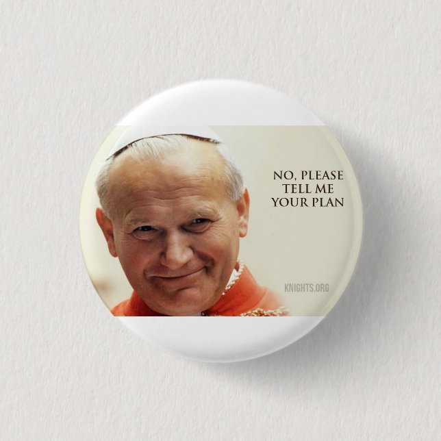 Pope Saint John Paul II Button (Front)