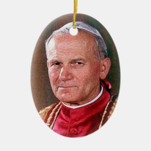 Pope Saint John Paul II Ceramic Ornament