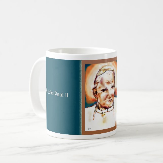 Pope Saint John Paul II mug (Front Left)