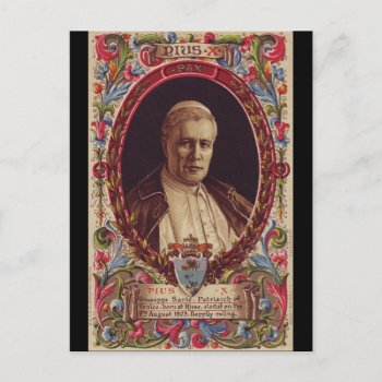 Pope Saint Pius X Postcard by jah1usa at Zazzle