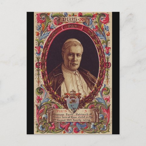Pope Saint Pius X Postcard
