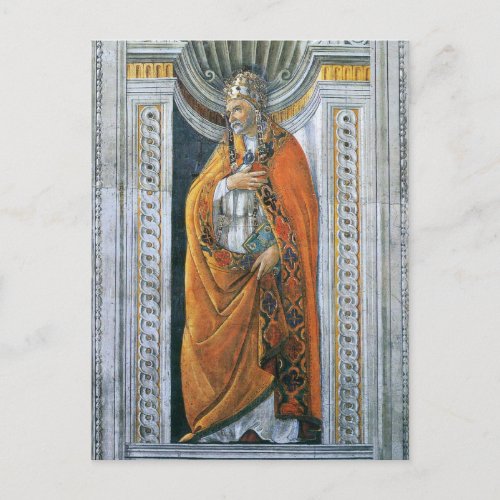 Pope Saint Sixtus II by Sandro Botticelli Postcard