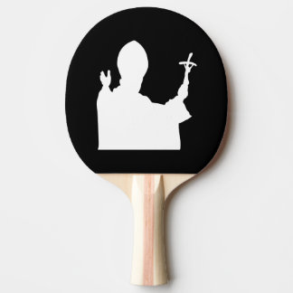 Pope Silhouette Ping-Pong Paddle