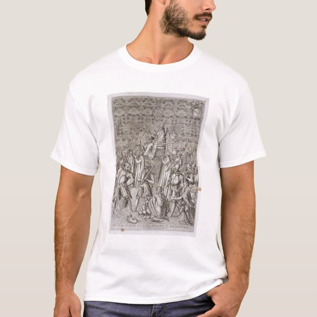 Pope Sixtus V (1521-90) is carried to the Ceremony T-Shirt (Front)