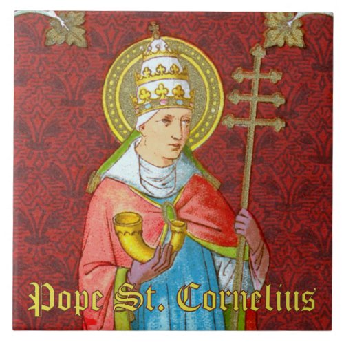 Pope St Cornelius SAU 042 Ceramic Tile