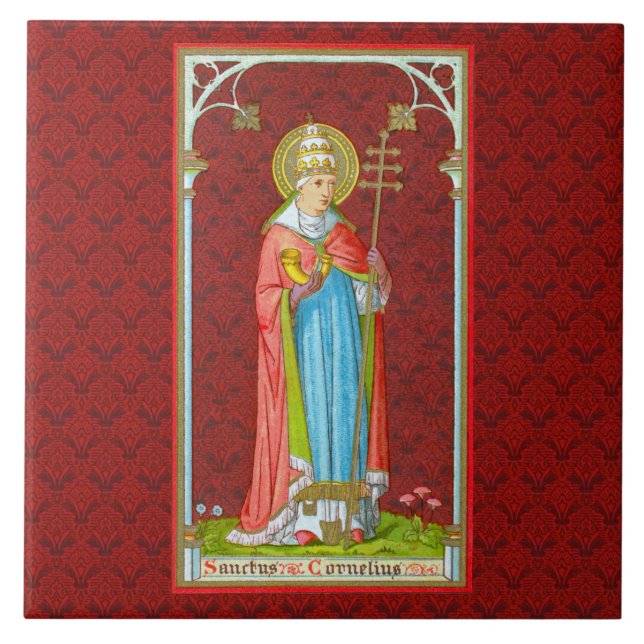 Pope St. Cornelius (SAU 042) Ceramic Tile (Front)