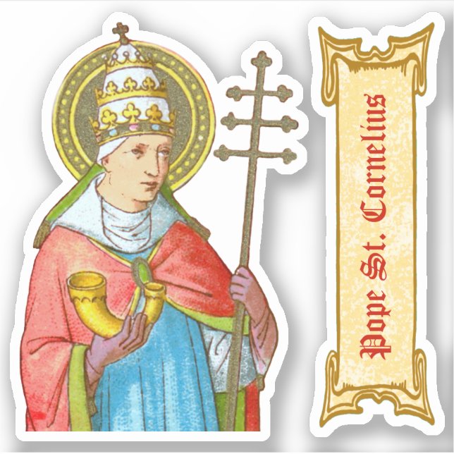Pope St. Cornelius (SAU 042) Sticker (Front)