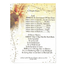 POPE=ST. FRANCIS SIMPLE PRAYER for PEACE PRAYER