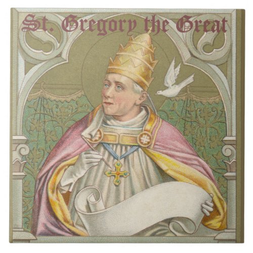 Pope St Gregory the Great M 067 Ceramic Tile