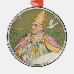 Pope St. Gregory the Great (M 067) Metal Ornament