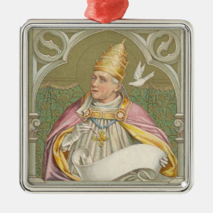 Pope St. Gregory the Great (M 067) Metal Ornament