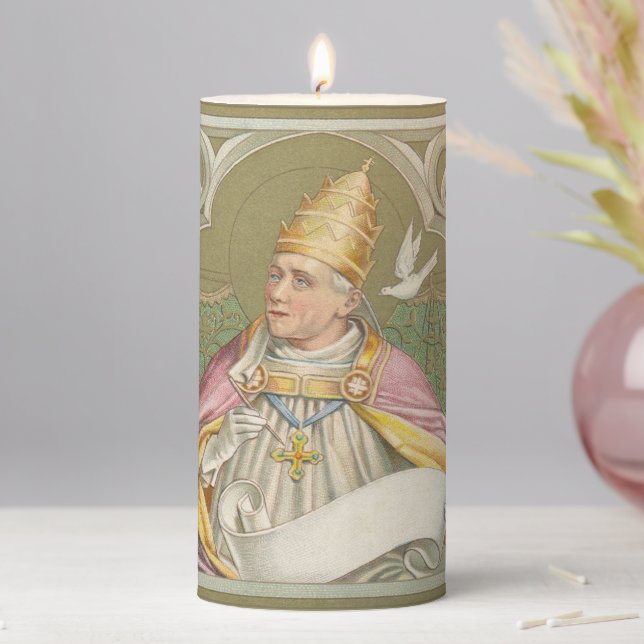 Pope St. Gregory the Great (M 067) Pillar Candle (In Situ)