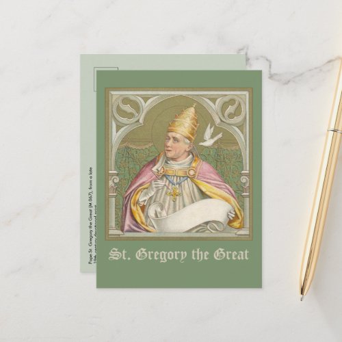 Pope St Gregory the Great M 067 Postcard