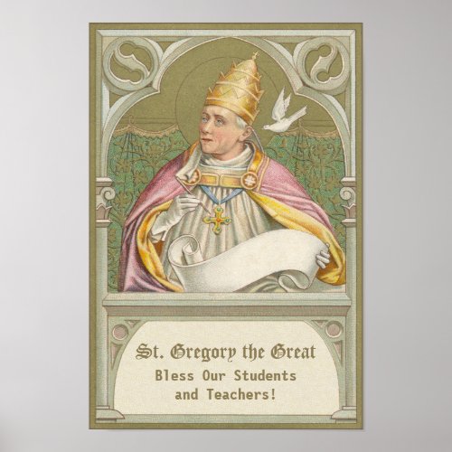 Pope St Gregory the Great M 067 Poster