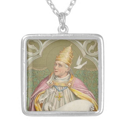 Pope St Gregory the Great M 067 Silver Plated Necklace