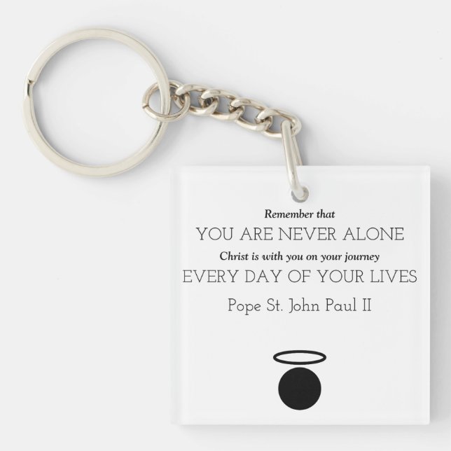 Pope St. John Paul II Keychain (Front)