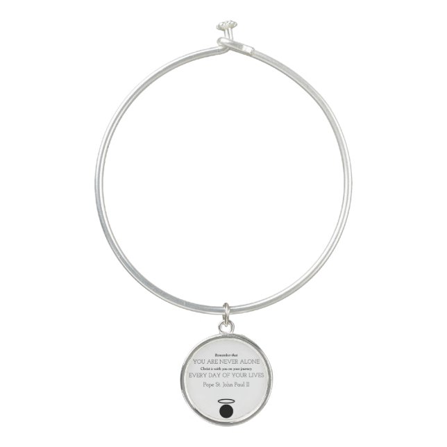 Pope St. John Paul II Quote Charm Bracelet (Front)