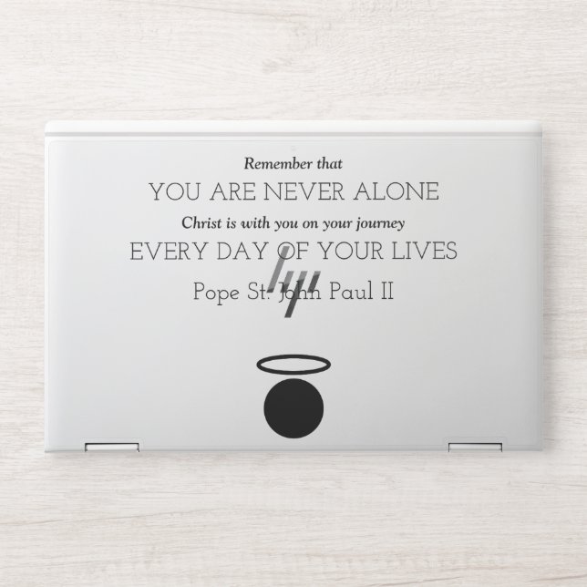 Pope St. John Paul II Quote HP Laptop Skin (Front)