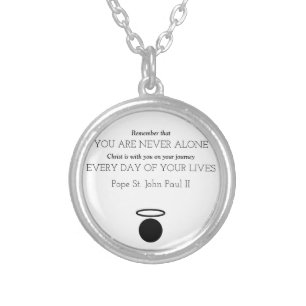 Pope St. John Paul II Quote Necklace