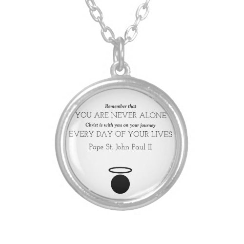 Pope St John Paul II Quote Necklace