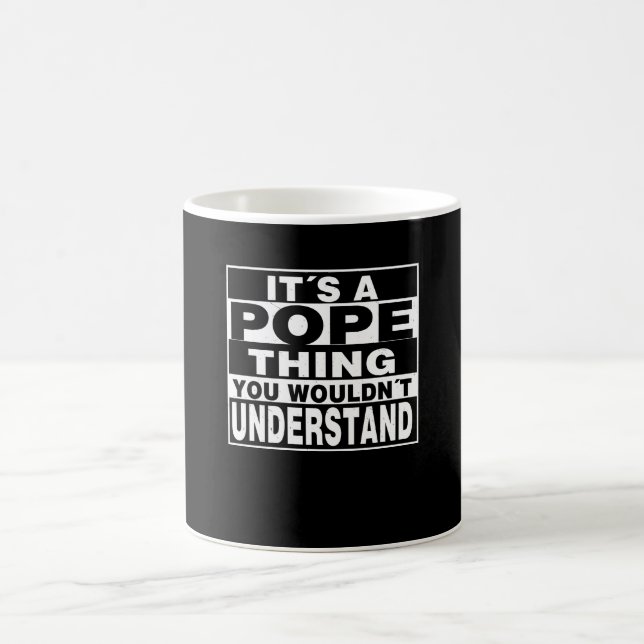 POPE Surname Personalized Gift Coffee Mug (Center)