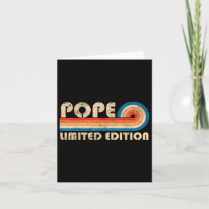 Pope Surname Retro Vintage 80s 90s Birthday Reunio Card