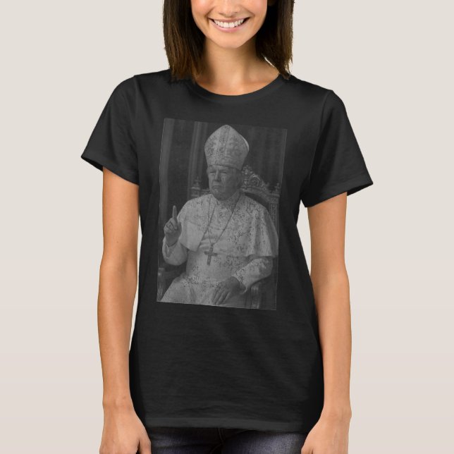 Pope Trump Funny American President Trump Vatican  T-Shirt (Front)