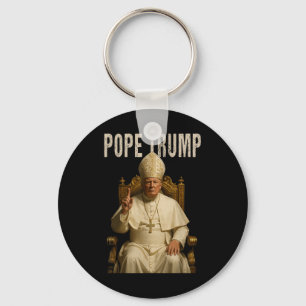 Pope Trump ,funny Catholic Trump Tee  Keychain