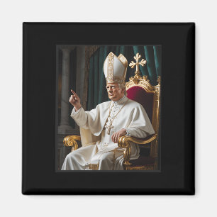 Pope Trump Funny Trump Vatican Christian Retro Chu Magnet