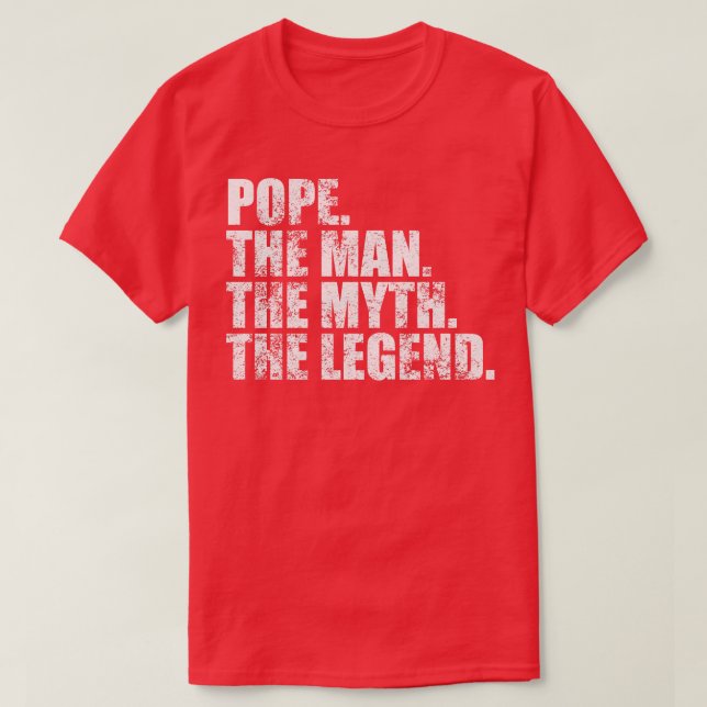 PopePope Family name Pope last Name Pope Surname P T-Shirt (Design Front)