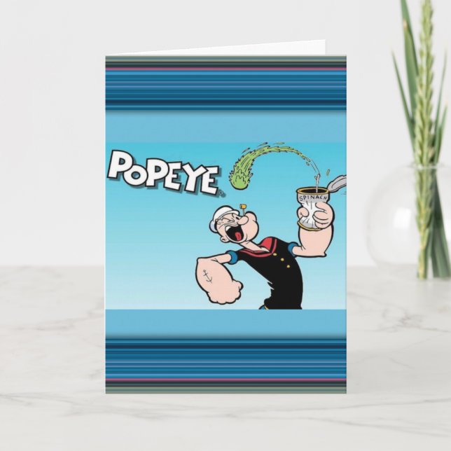 Popeye Greeting Card (Front)