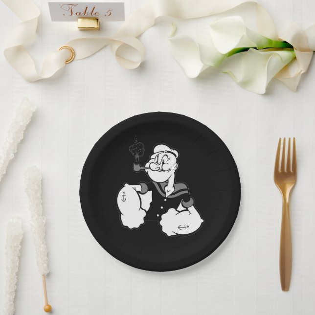 Popeye Paper Plate (Wedding)
