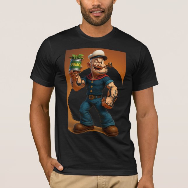 Popeye Spinach Mode T-Shirt (Front)