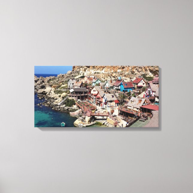 Popeye Village Malta Canvas Print (Front)