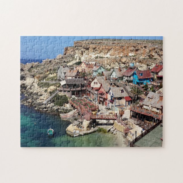 Popeye Village Malta Jigsaw Puzzle (Horizontal)